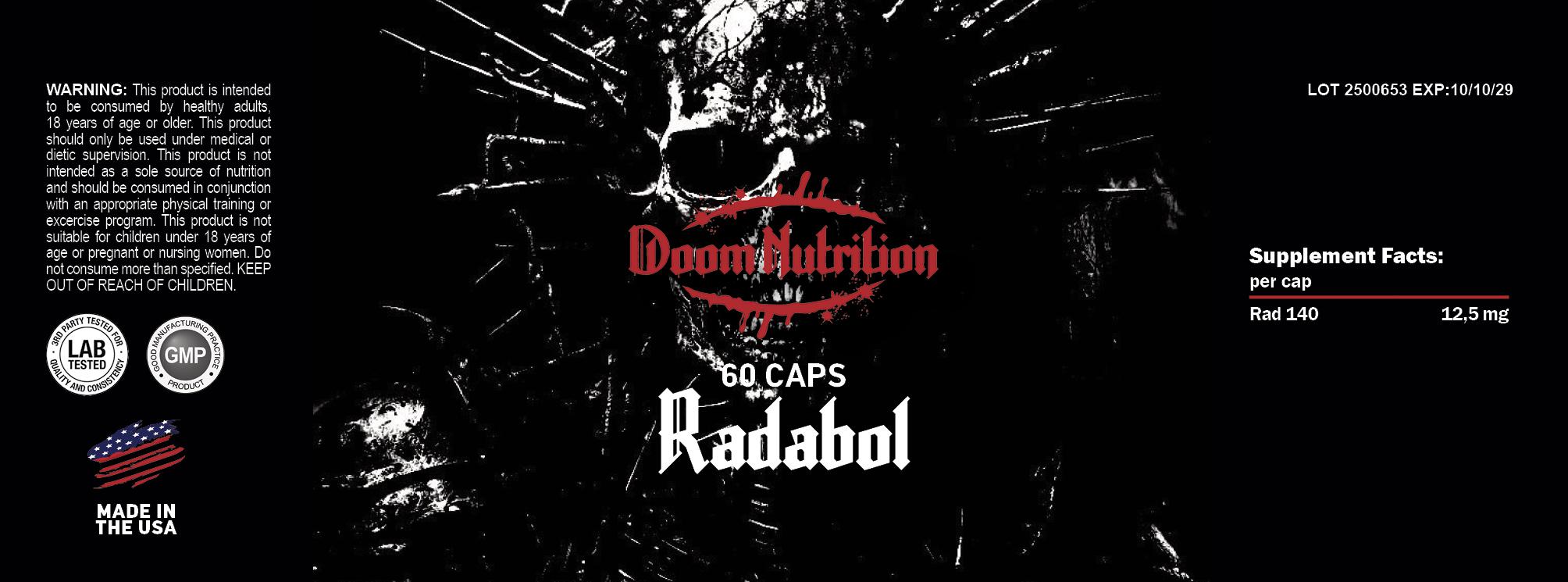 DOOM RADABOL 60 Caps 12,5 mg - Image 2